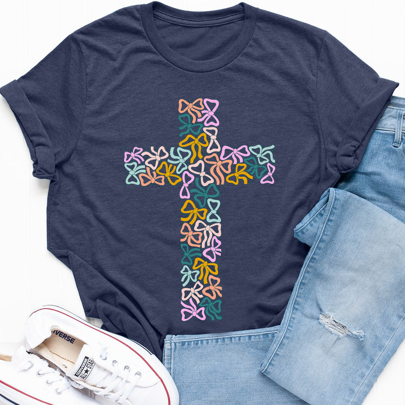 Bow Cross Tee & Sweatshirt