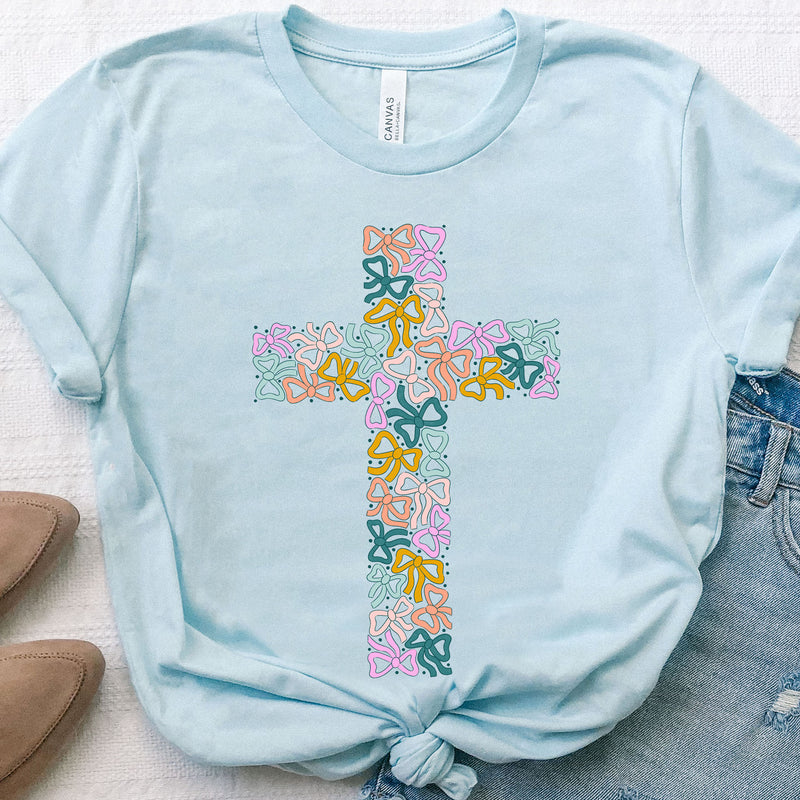 Bow Cross Tee & Sweatshirt