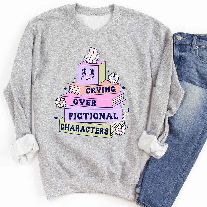 Crying Over Fictional Characters Sweatshirt