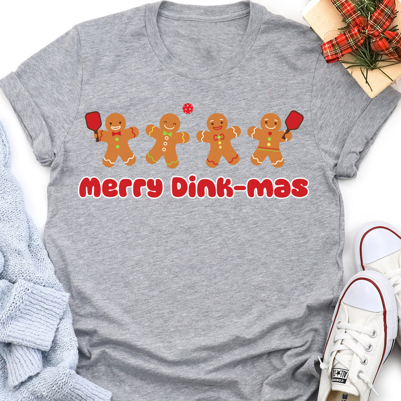 Merry Dink-mas Christmas Pickleball Tee