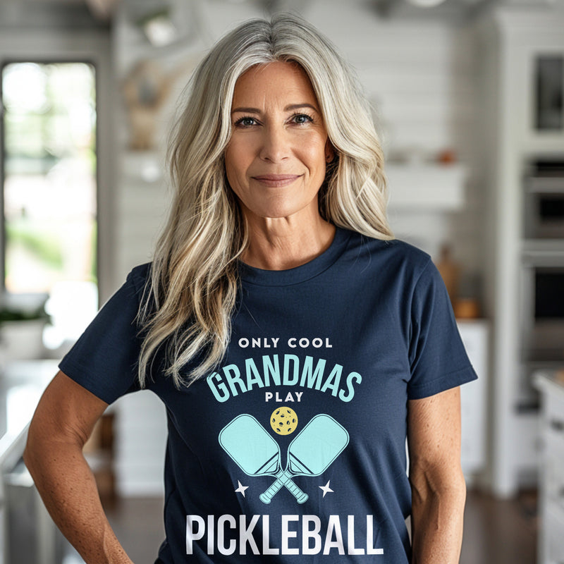 Only Cool Grandmas Play Pickleball Tee