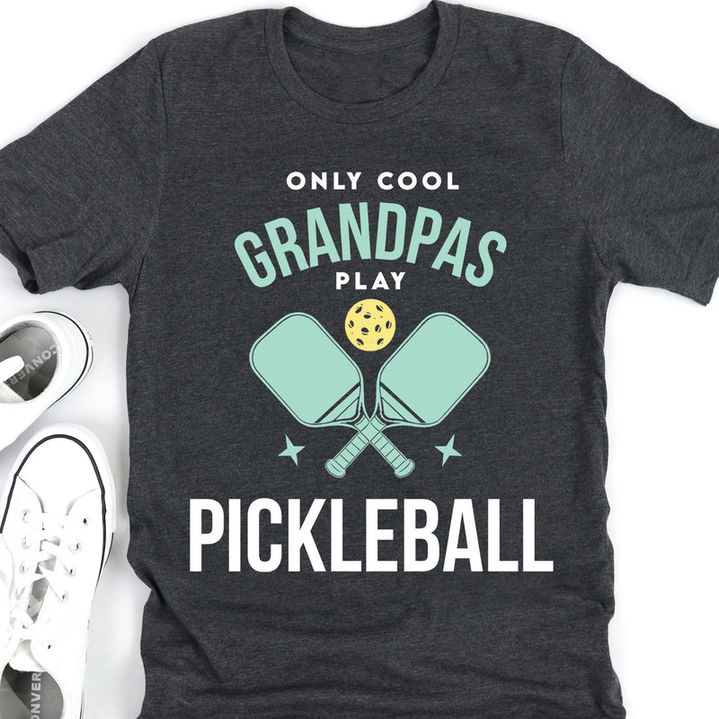 Only Cool Grandpas Play Pickleball Tee