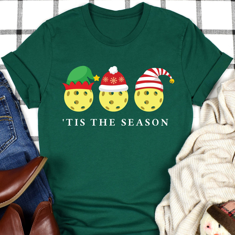 Tis The Season Christmas Pickleball Tee